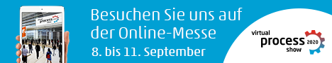 E-Mail-Banner mit virtuellem Messehinweis